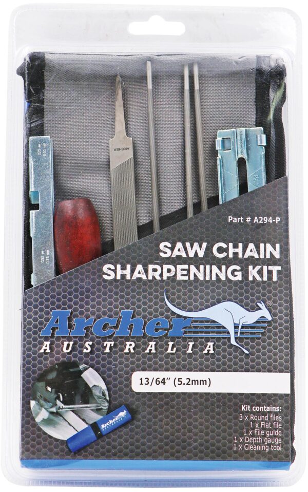 Archer Deluxe Pouch Style Chain Sharpener Kit - 13/64â€ ,a294p,A294P,A294 P