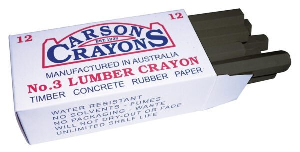 Jak Max Lumber Crayon - Black - 12 Pack ,lcblack,LCBLACK,LC BLACK