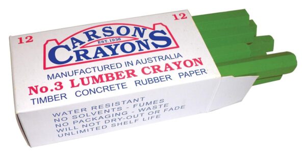 Jak Max Lumber Crayon - Green - 12 Pack ,lcgreen,LCGREEN,LC GREEN