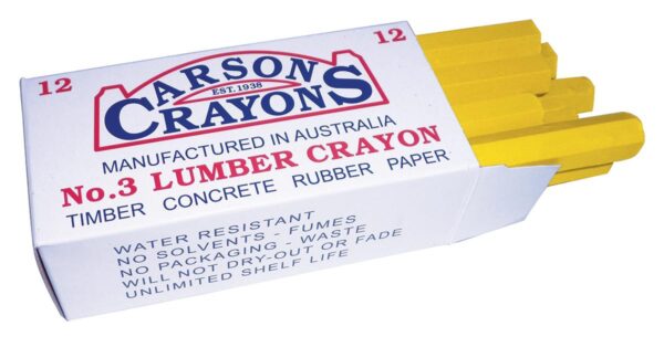 Jak Max Lumber Crayon - Yellow - 12 Pack ,lcyellow,LCYELLOW,LC YELLOW