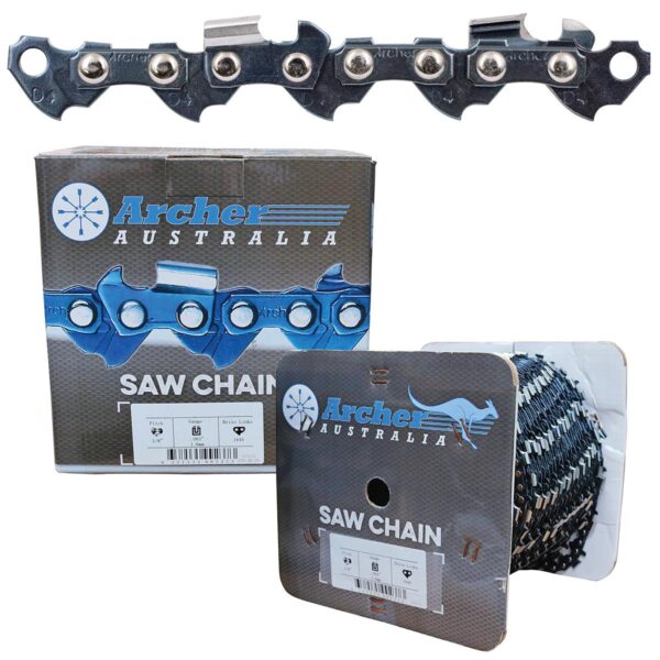 Archer Chainsaw Chain - 3/8" Lp.043"Semi Chisel 100ft ,d043100r,D043100R,D 043 100R