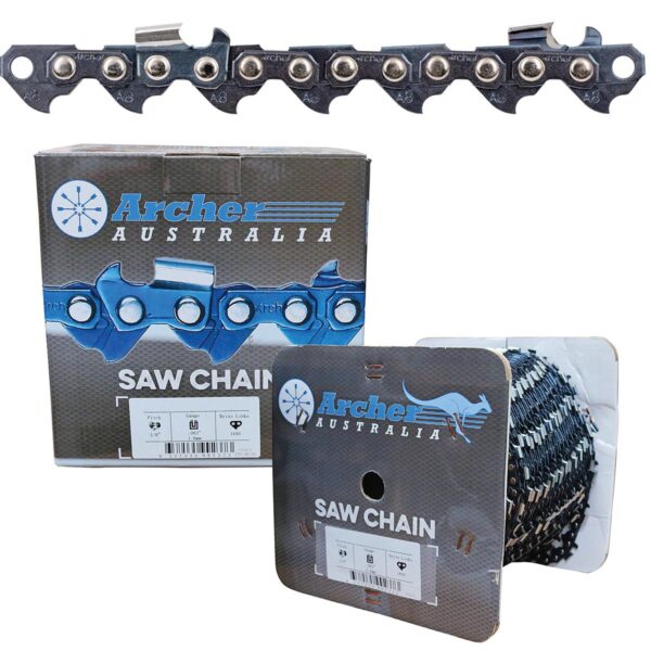 Archer Chainsaw Chain - 3/8".058"Semi Chisel 100ftSkip Tooth ,a058100rst,A058100RST,A 058 100R ST