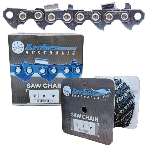 Archer Chainsaw Chain - 3/8".063"Full Chisel 100ft ,fca063100r,FCA063100R,FC A 063 100R