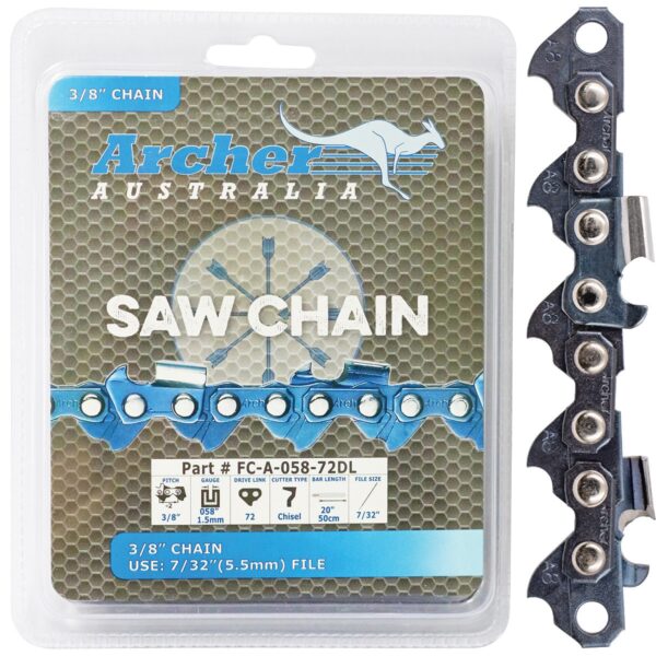 Archer Chainsaw Chain - 3/8".058"Semi Chisel 25ftRipping ,a05825rrp,A05825RRP,A 058 25R RP